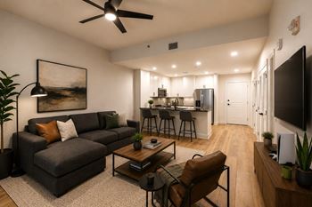 1, 2, & 3 Bedroom open-concept floor plans
